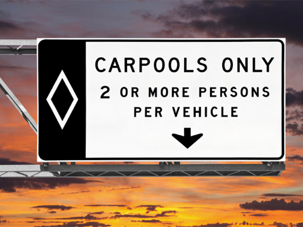 Carpool lane violations in Nevada have the risk of receiving a traffic ticket.